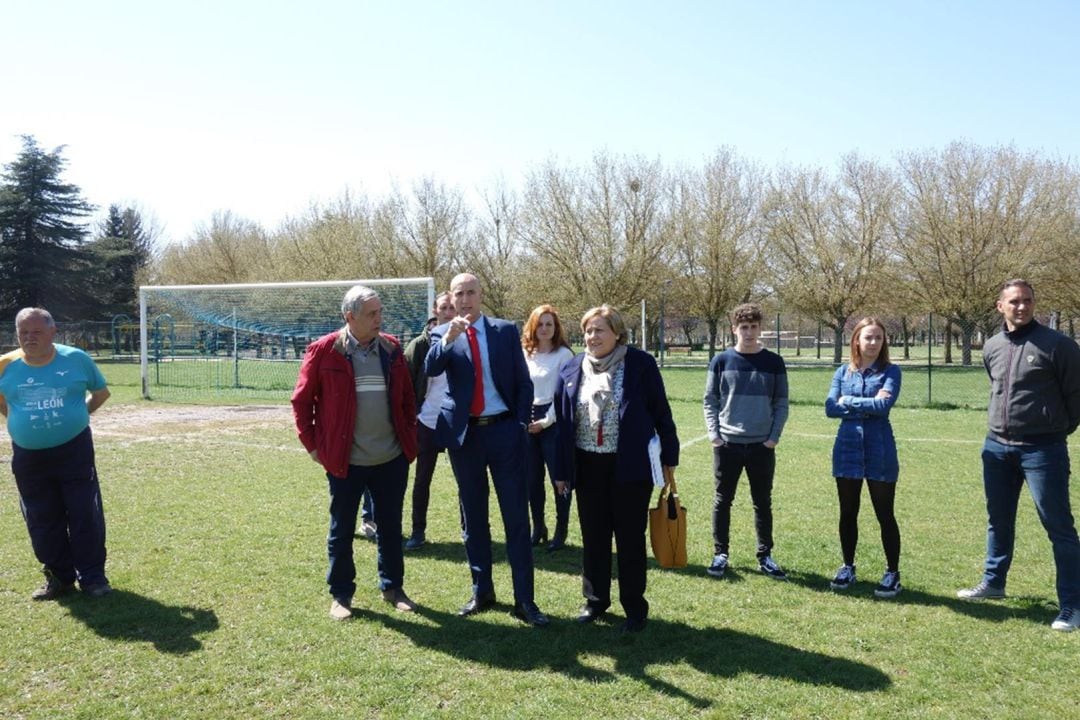 José Antonio Díez y José García visitaron el maltrecho campo de La Granja