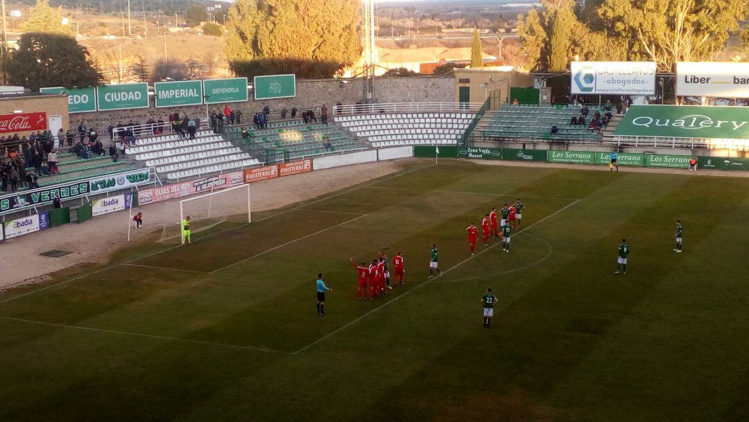 Falta a favor del Toledo en la primera parte de su partido contra el Almagro