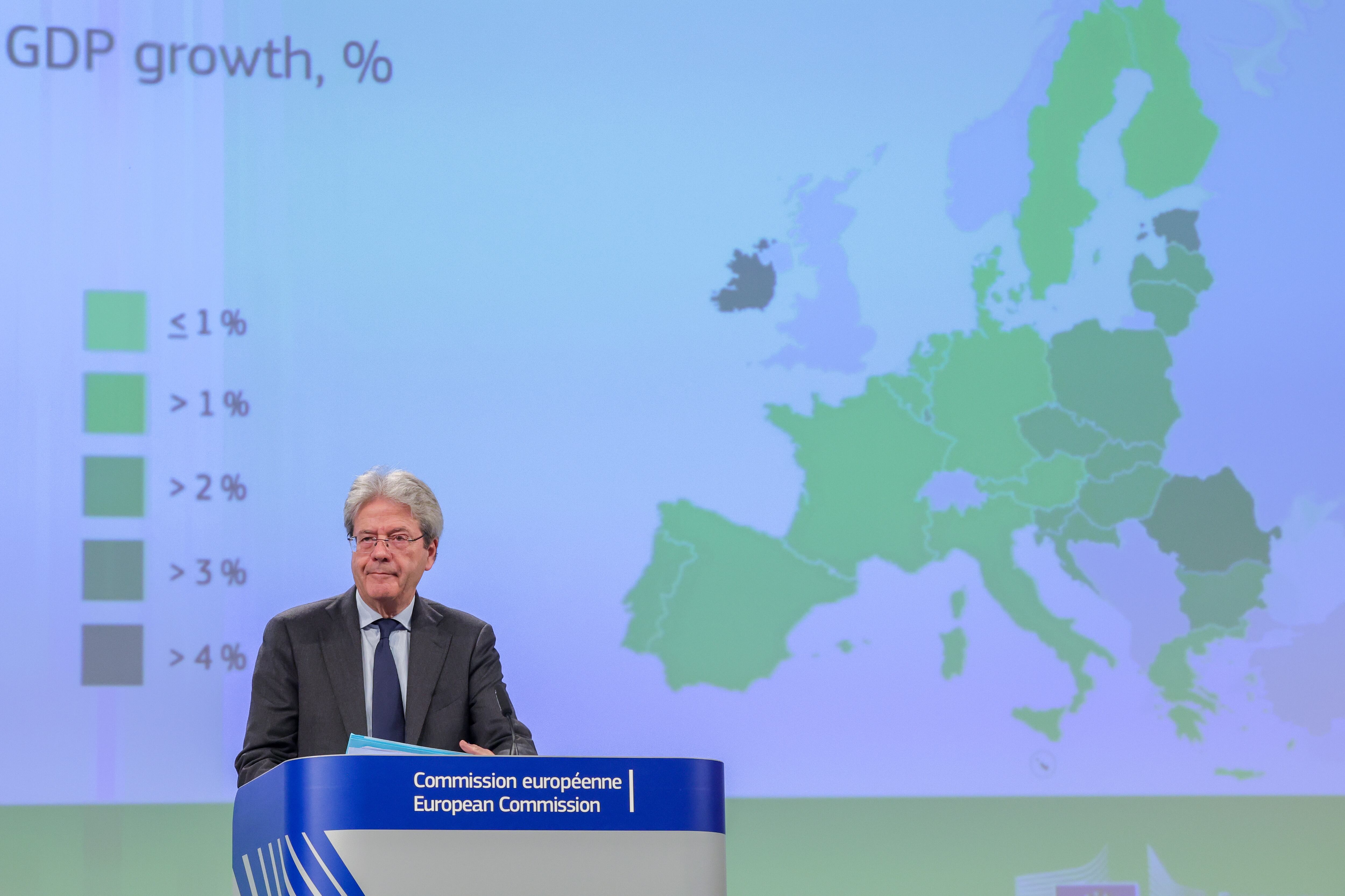 El comisario europeo de Economía, Paolo Gentiloni, en una foto de archivo.