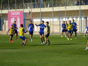 La plantilla del Real Zaragoza en la Ciudad Deportiva