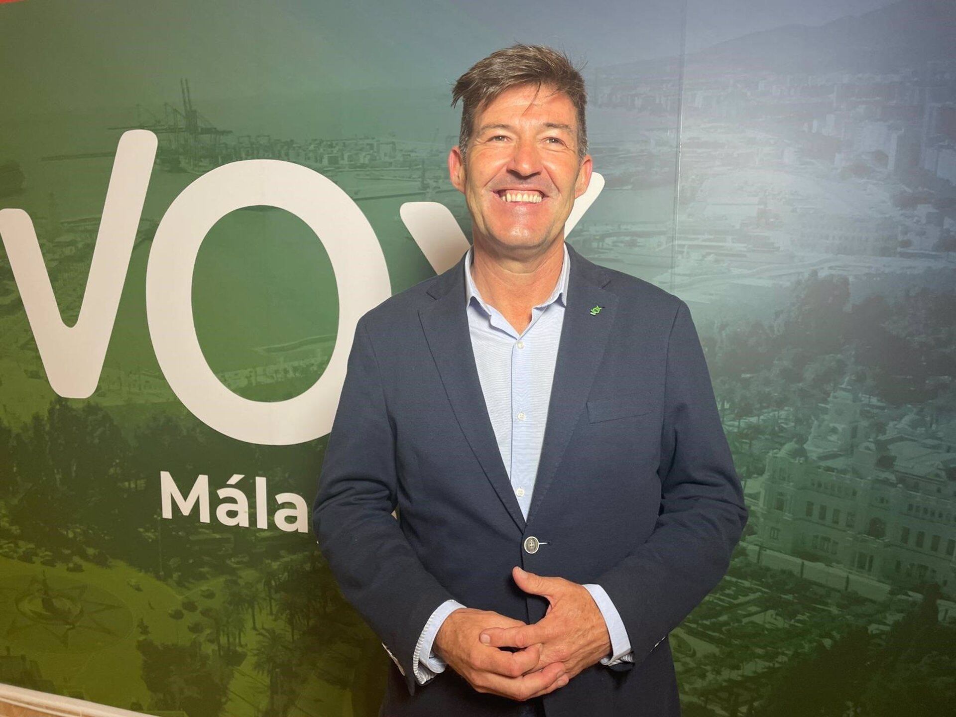 António Alcazar, el candidato de Vox a la Alcaldía de Málaga