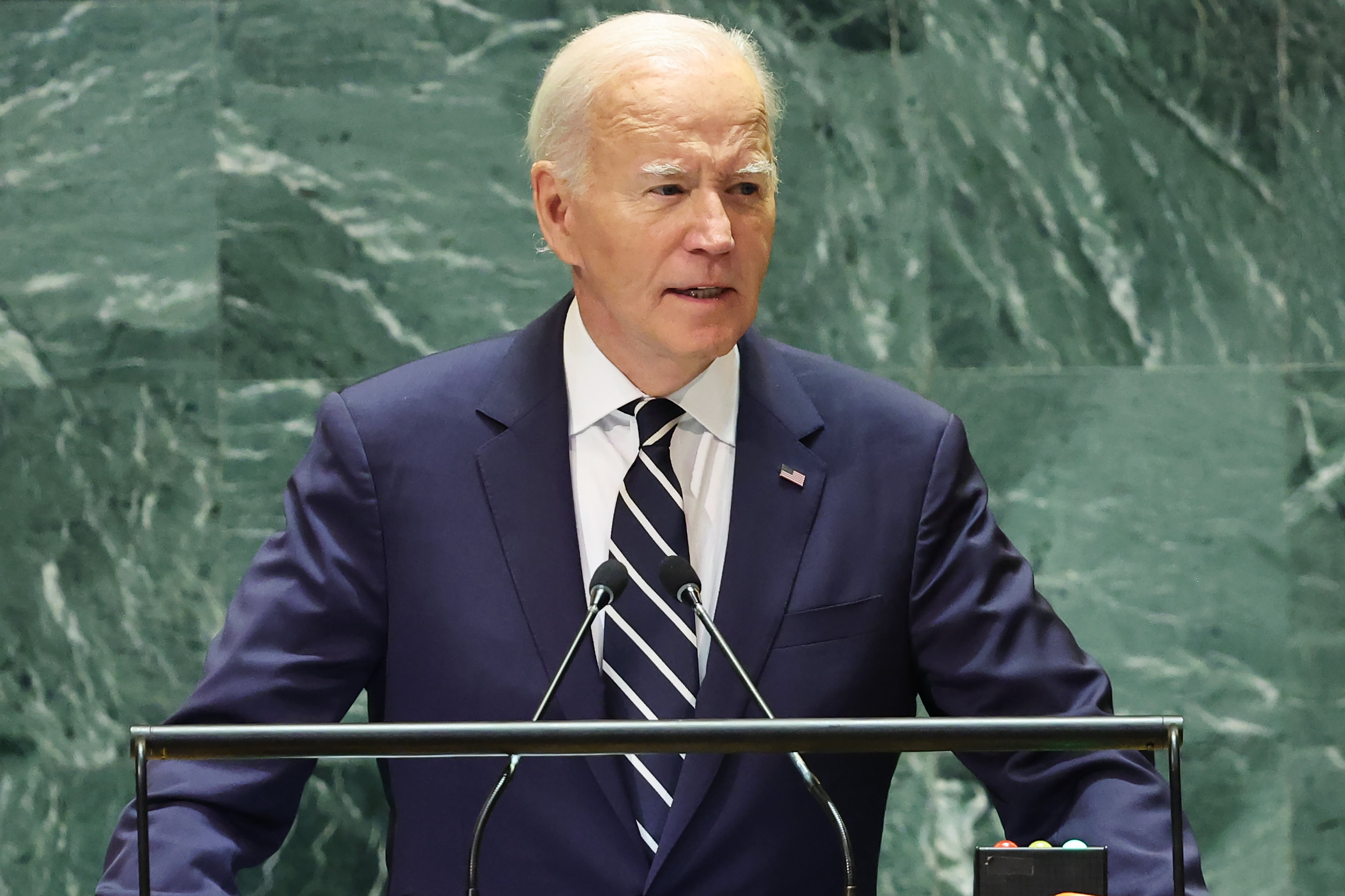 Joe Biden durante su intervención ante la Asamblea General de la ONU el pasado 24 de septiembre