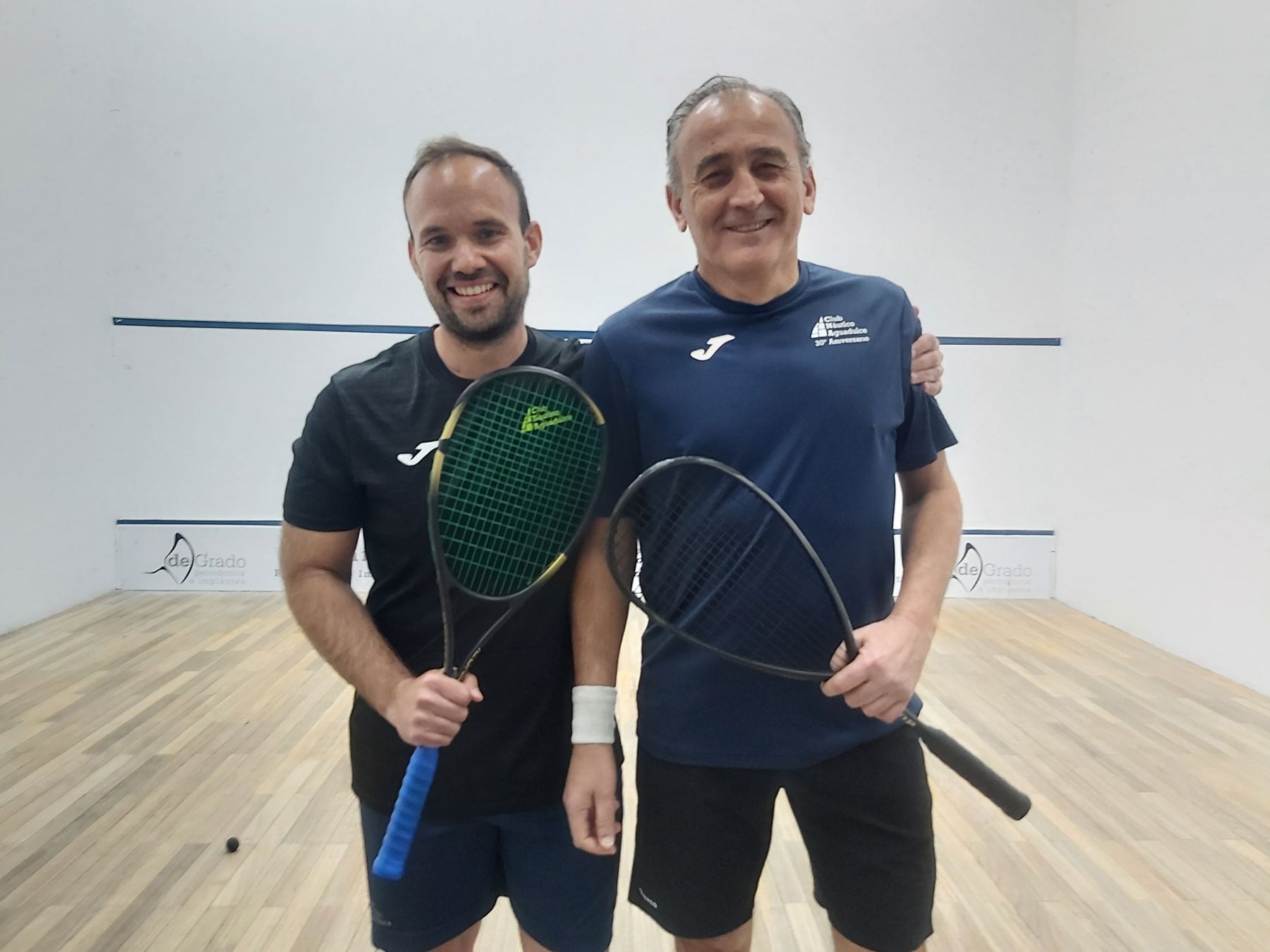 Luismi Alba y Félix Sánchez, antes de la final de Segunda Categoría