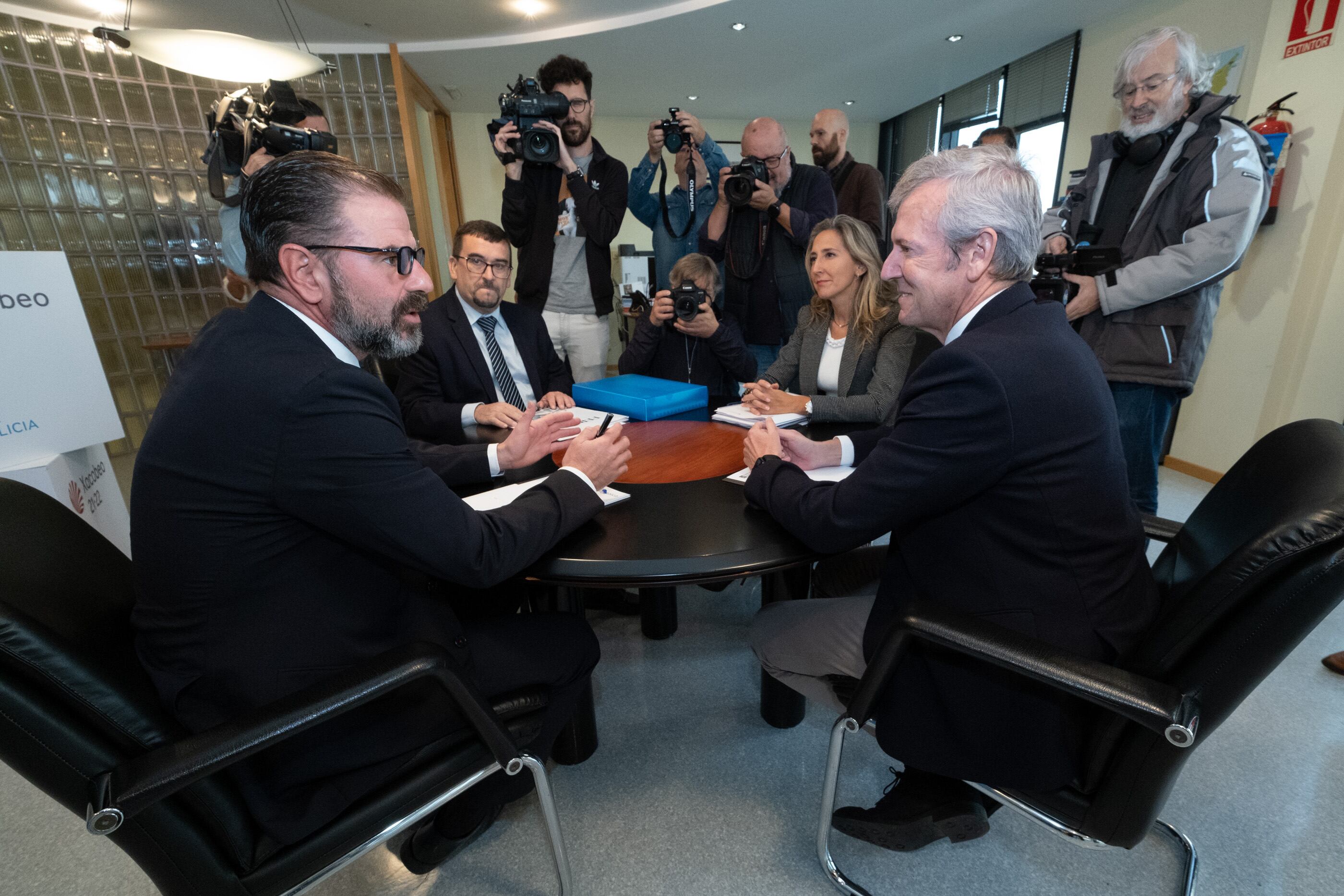 Imagen del encuentro de Mato y Rueda el pasado mes de octubre