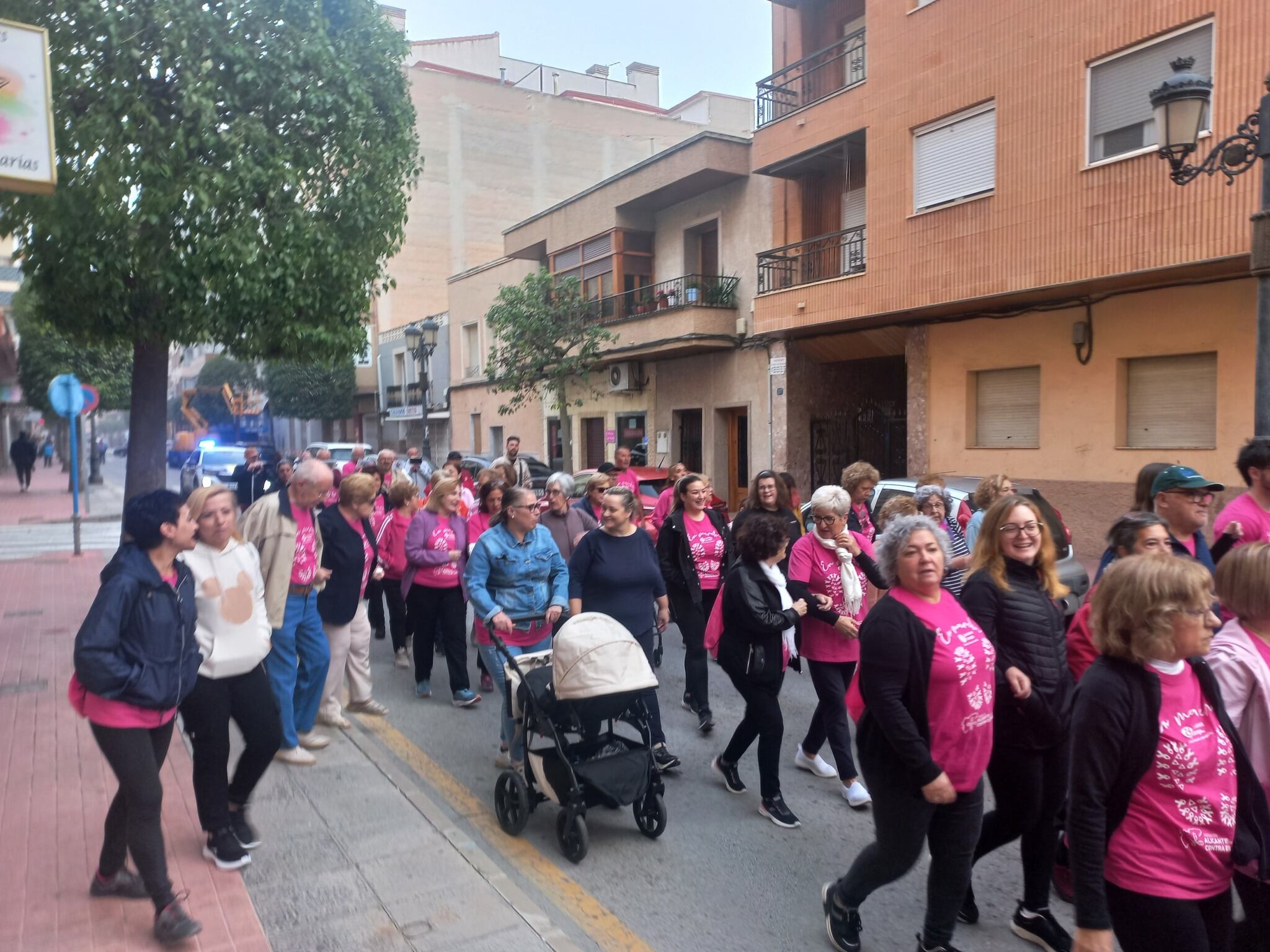 Marcha contra el cáncer en Sax