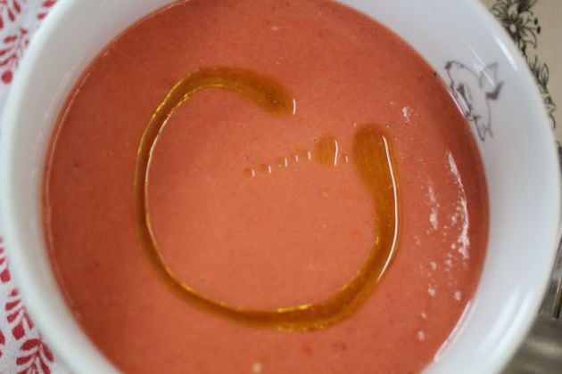 Sopa fría de tomate.