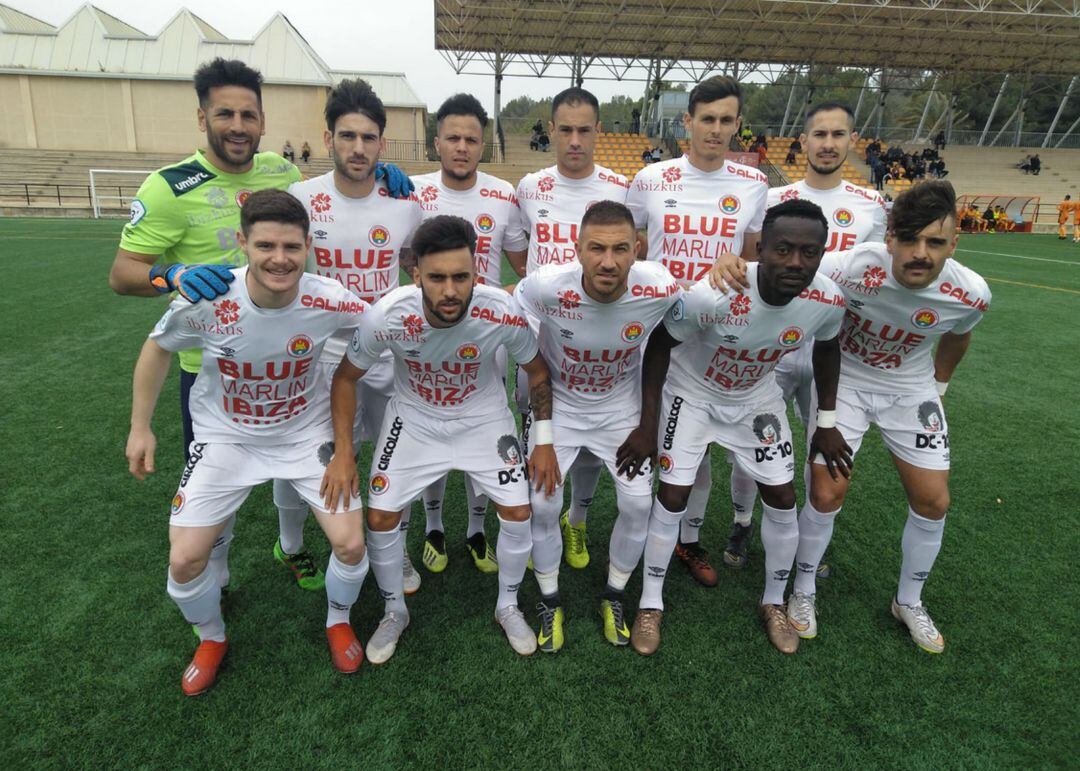 Once inicial del CD Ibiza en el partido de hoy