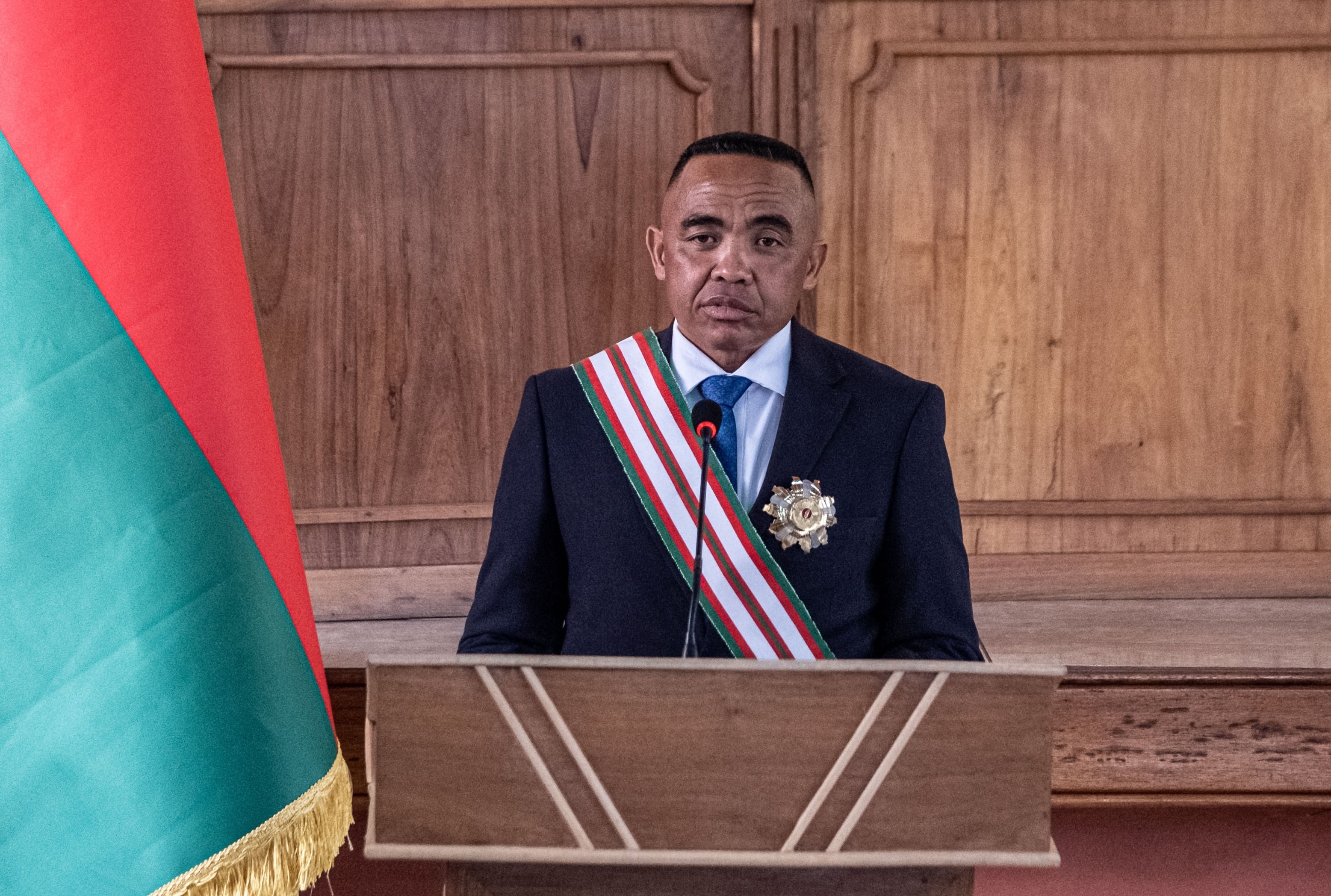 El presidente de Madagascar, Michael Randrianirina