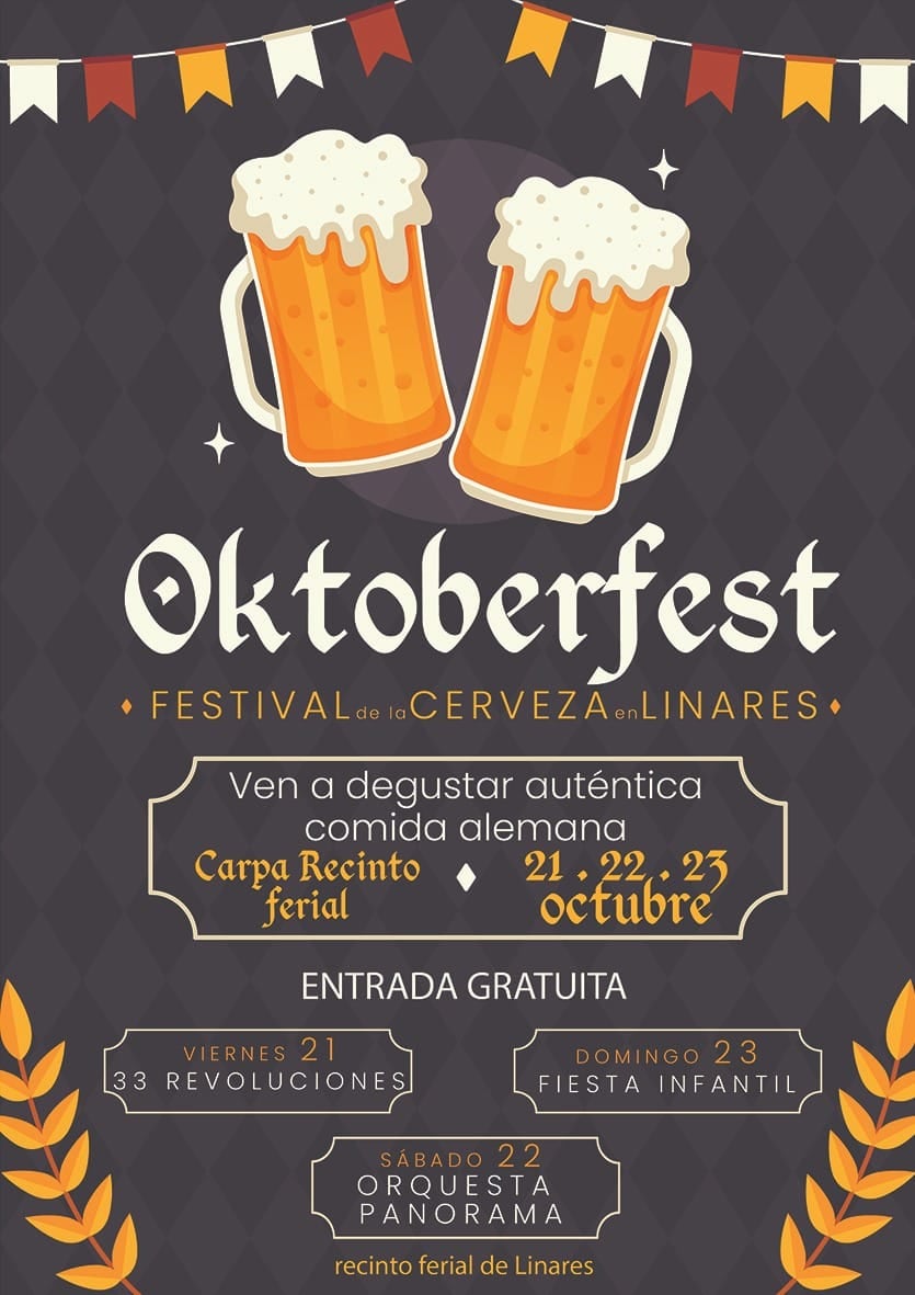 Imagen promocional del Oktoberfest Linares 2022.