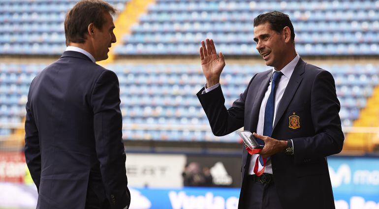 Lopetegui y Fernando Hierro