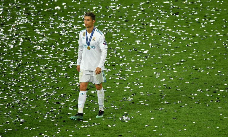 Cristiano Ronaldo, tras la final de Kiev.