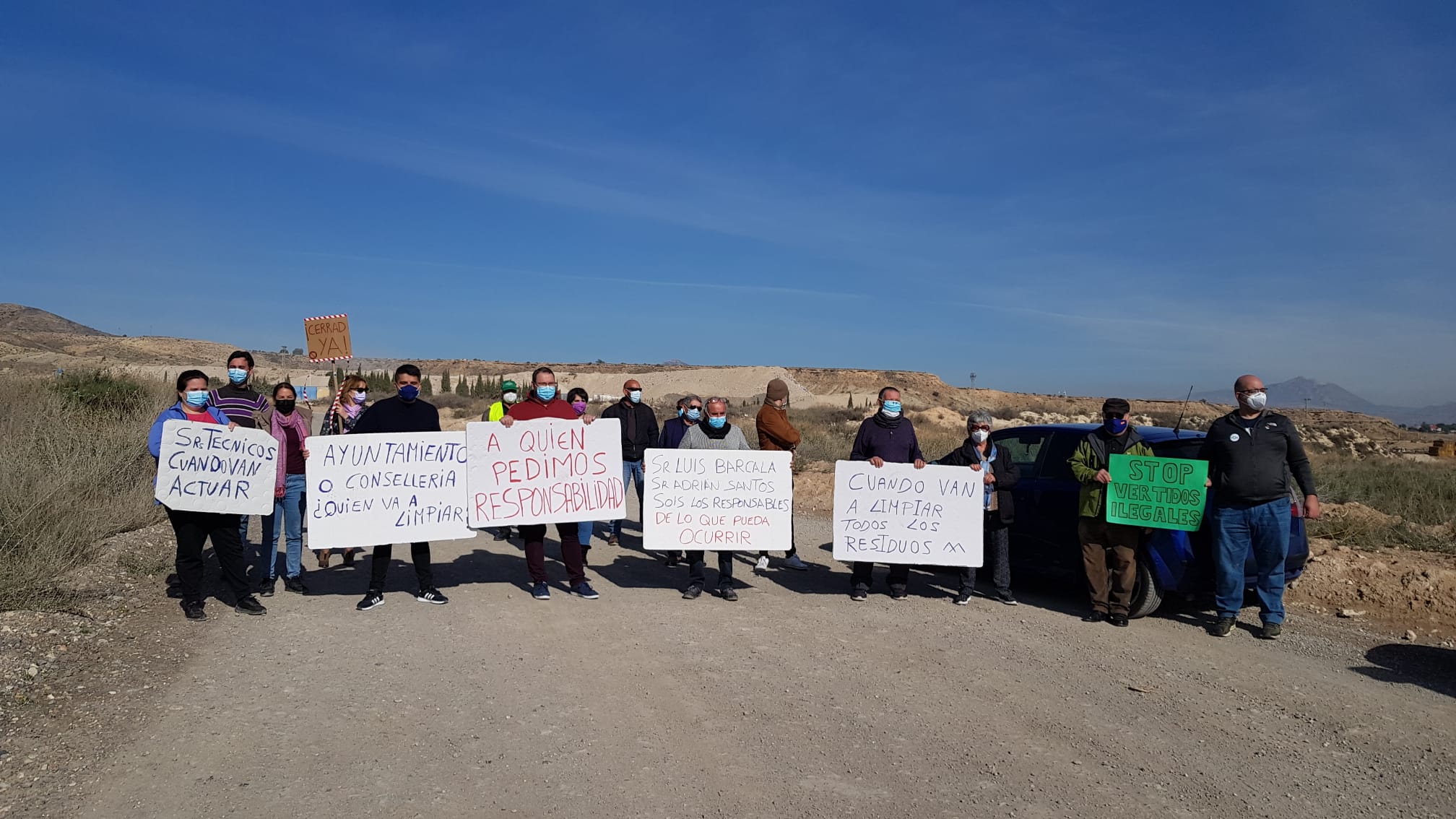 Imagen de archivo de una protesta de los vecinos de Fontcalent