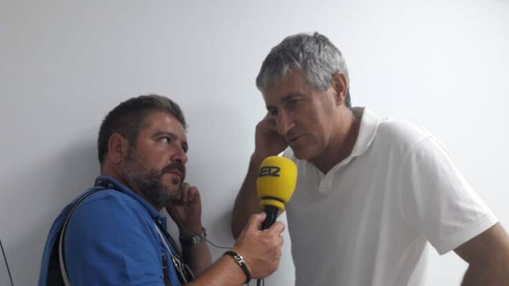 Quique Setién: “Lo que he visto es que Roque ha interrumpido la carrera de Pau, pero si Machín lo ha visto de otra manera entiendo que se queje”