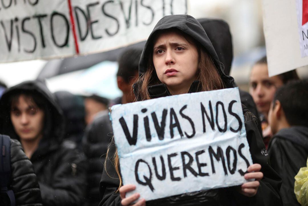 Imagen de archivo de una manifestación contra la violencia machista 