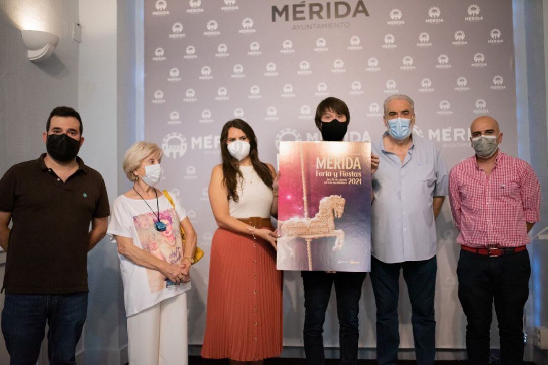 Cartel anunciador de la Feria de Mérida 2021 y el jurado que lo ha elegido