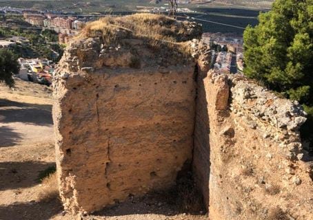 Estado actual de la muralla norte de la capital.