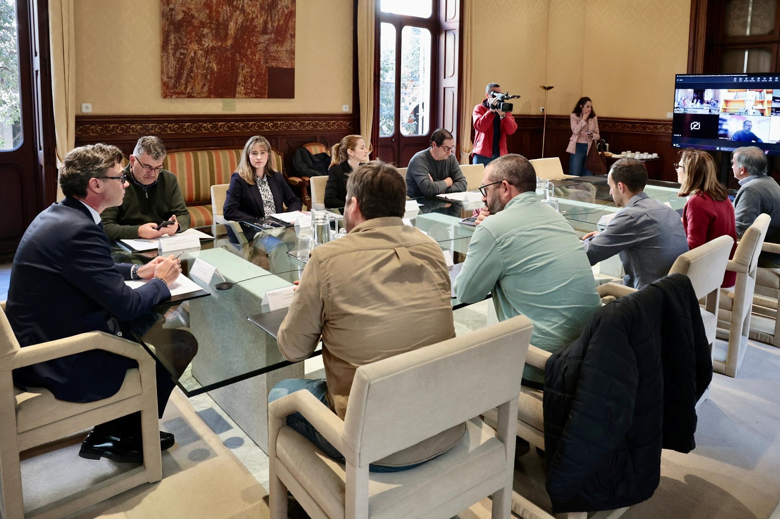 Imagen de la reunión de la comisión de seguimiento