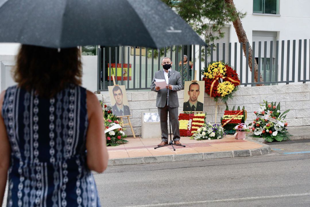 Homenaje a los dos guardias civiles asesinados por ETA el 30 de julio de 2009 