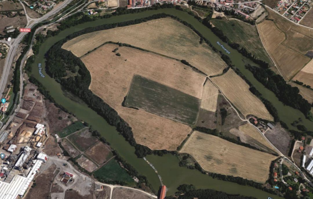 Paraje conocido como Soto de Medinilla, donde se ubican los yacimientos