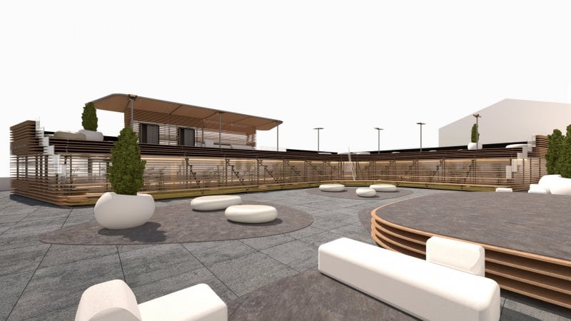 Render de com serà el Centre d'Atenció Primària de Canillo