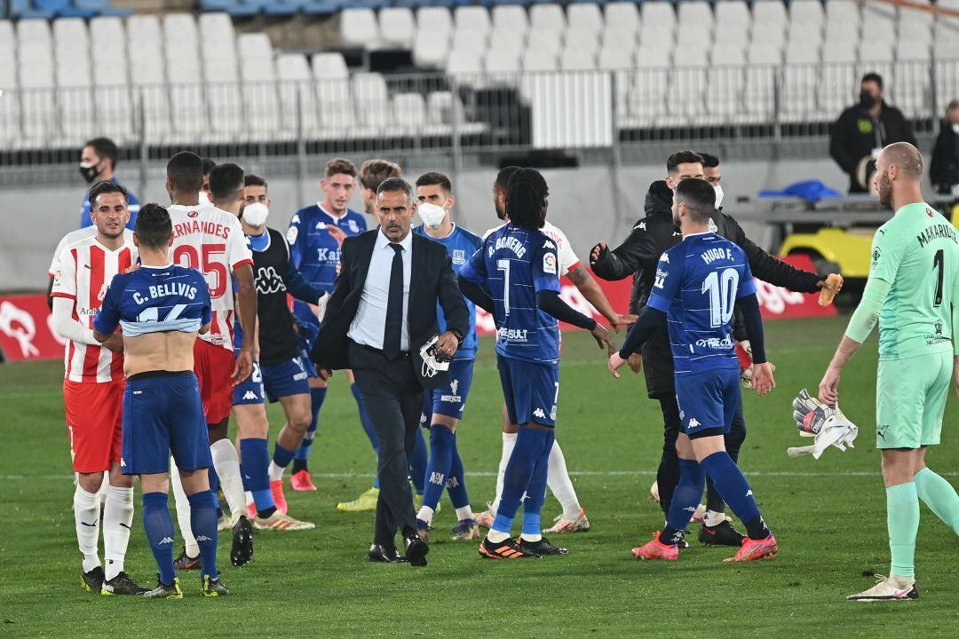 José Gomes nada más finalizar el encuentro en el Mediterráneo.