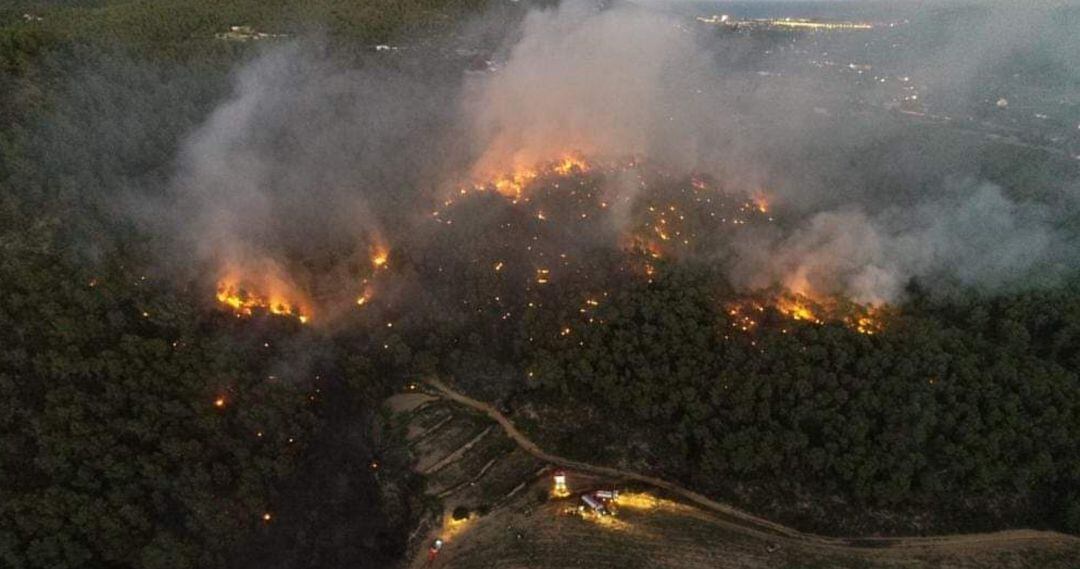 Imagen de archivo de un incendio en Sant Josep