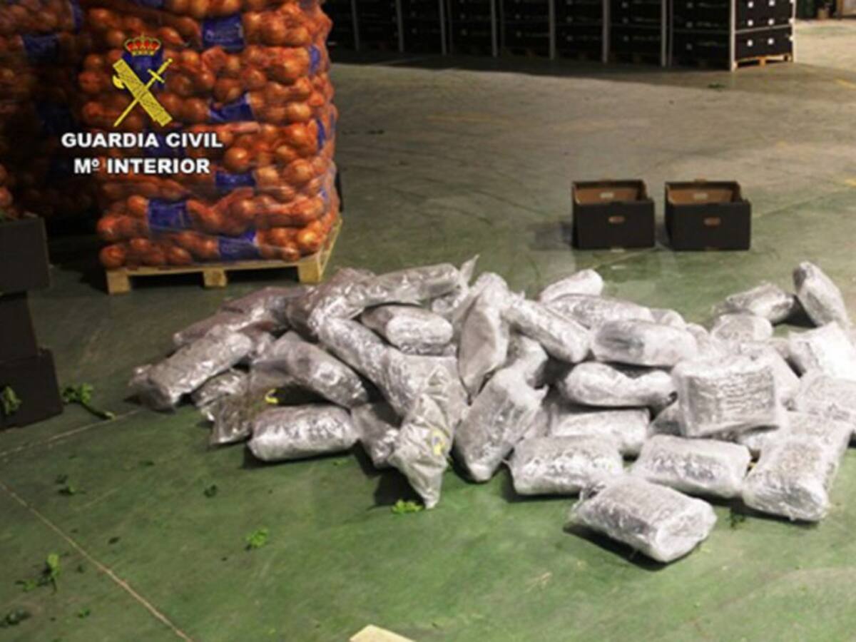 Interceptado un camión que transportaba 273 kilos de marihuana escondida entre verduras
