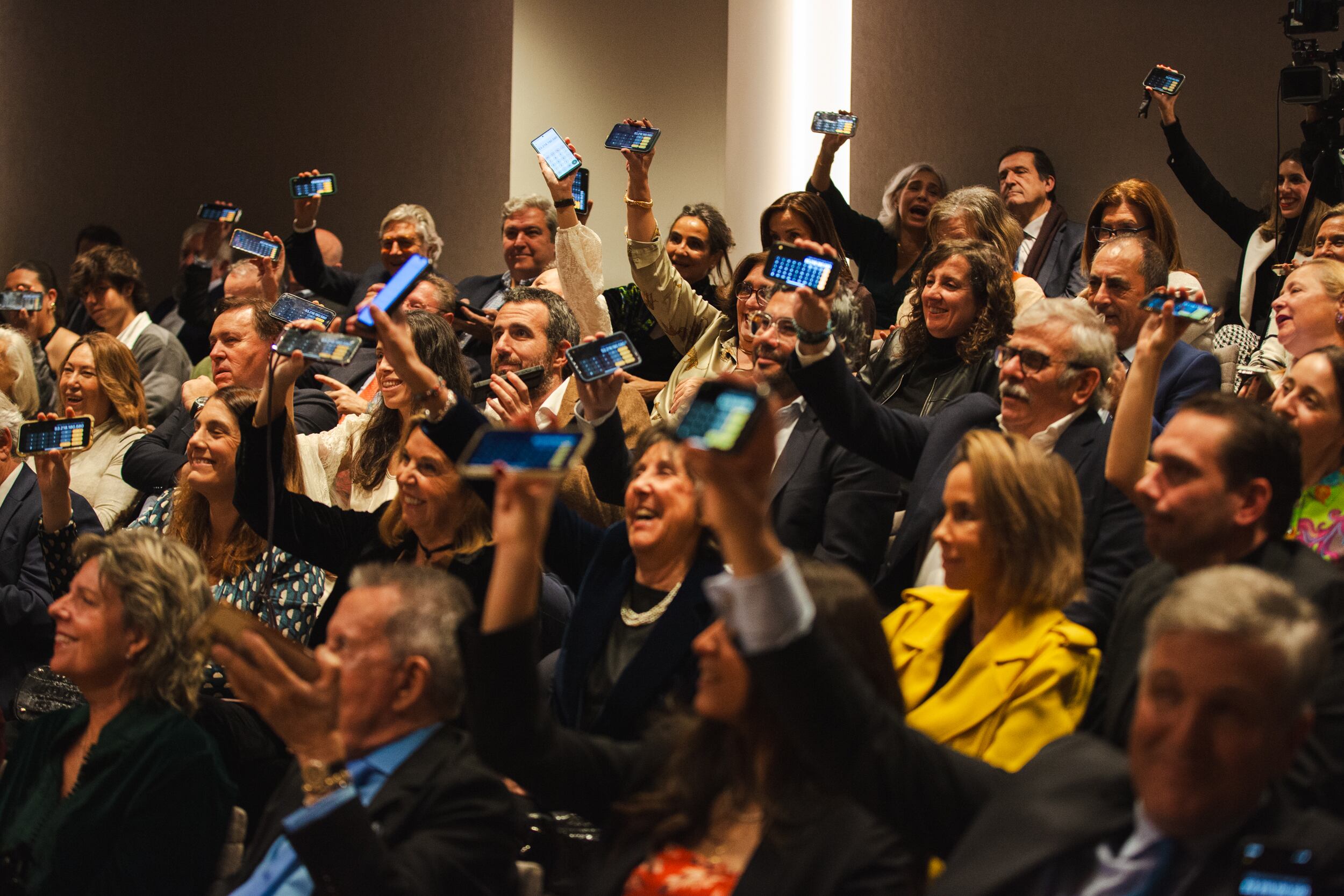 Aspecto del auditorio en el que se celebró la subasta