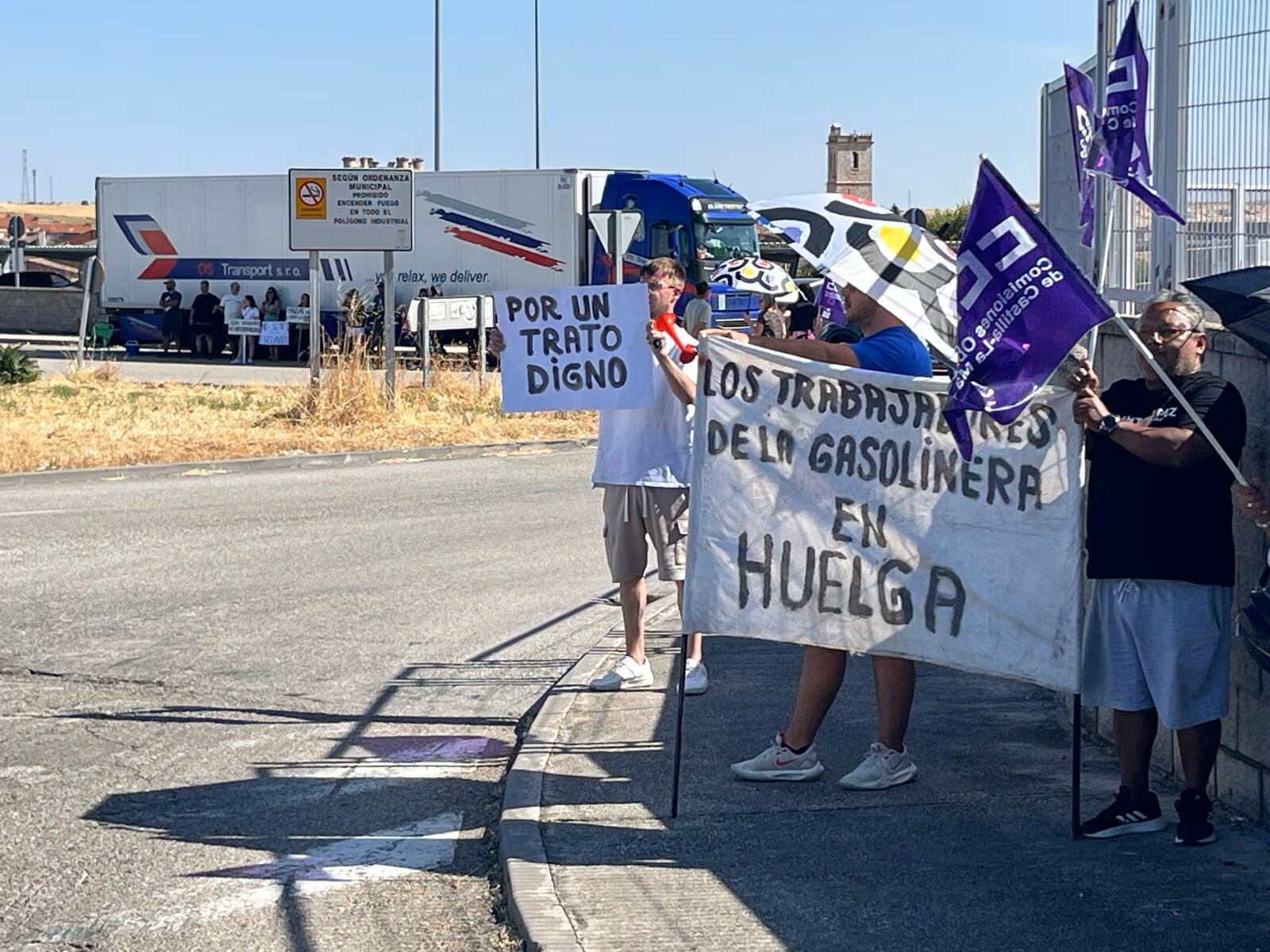 Un momento de la huelga