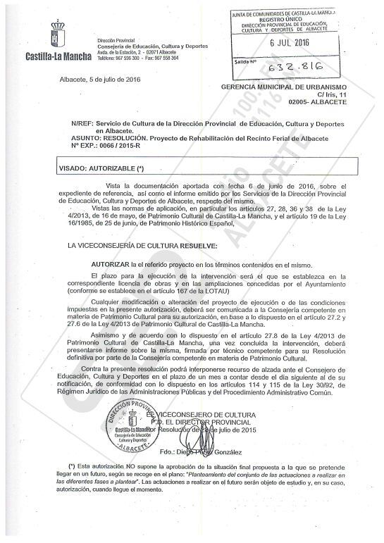 Informe de la Comisión de Patrimonio (pulsa en el + para ampliar)