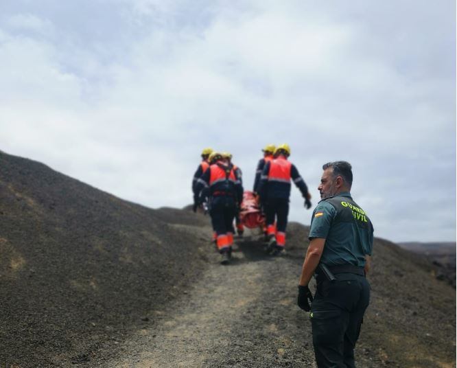 Rescate del cuerpo del hombre fallecido en La Santa, Lanzarote.