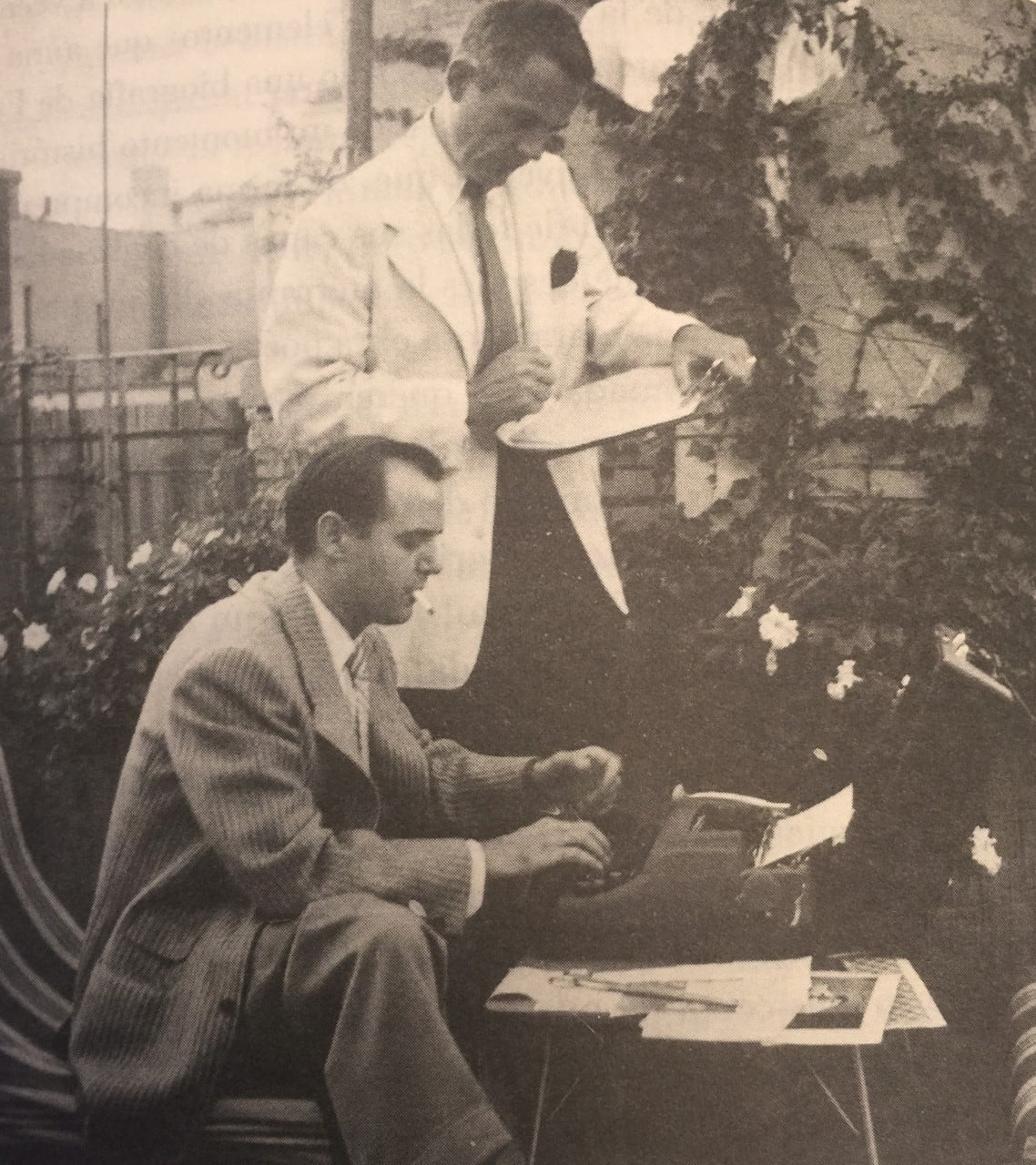 Agustín Penón y William Layton trabajando juntos