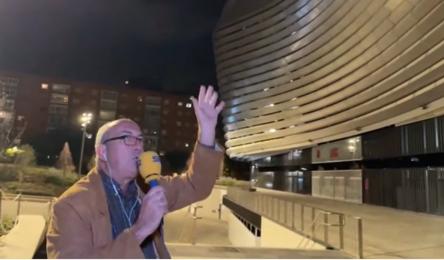 Jordi Martí en el Santiago Bernabéu