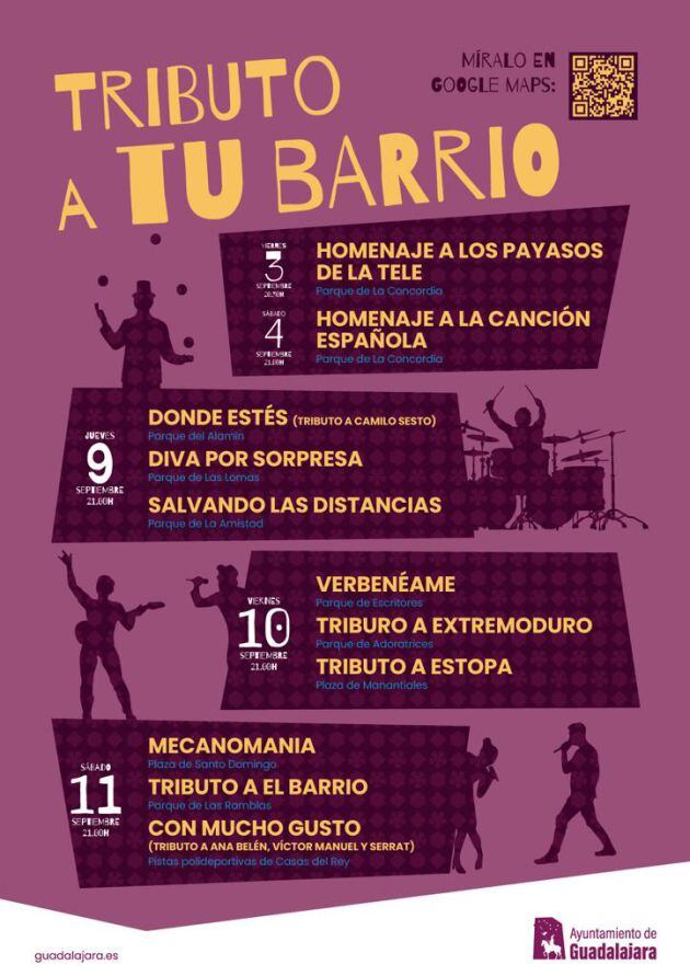 Cartel &quot;Tributo a tu barrio&quot;