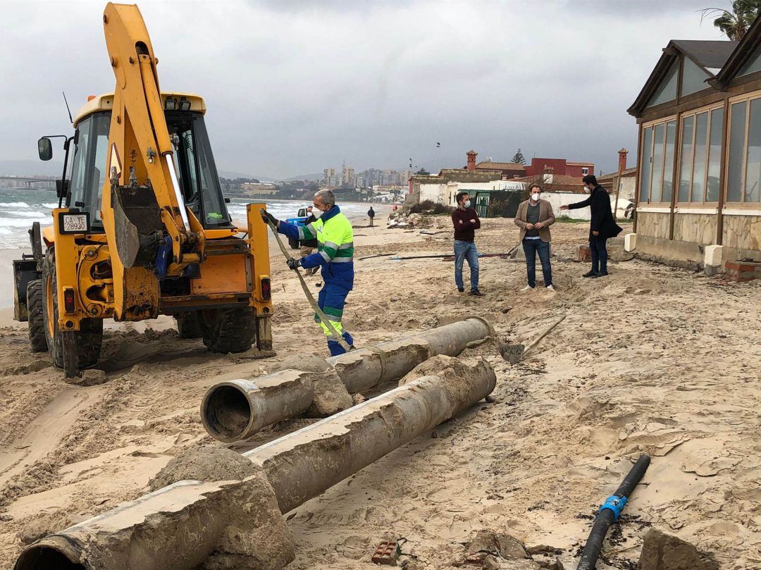 Imagen de los trabajos.