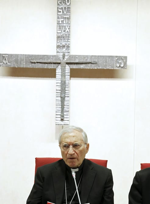 El presidente de la Conferencia Espiscopal, cardenal Antonio María Rouco, durante la inauguración de la XCVI Asamblea Plenaria de los obispos