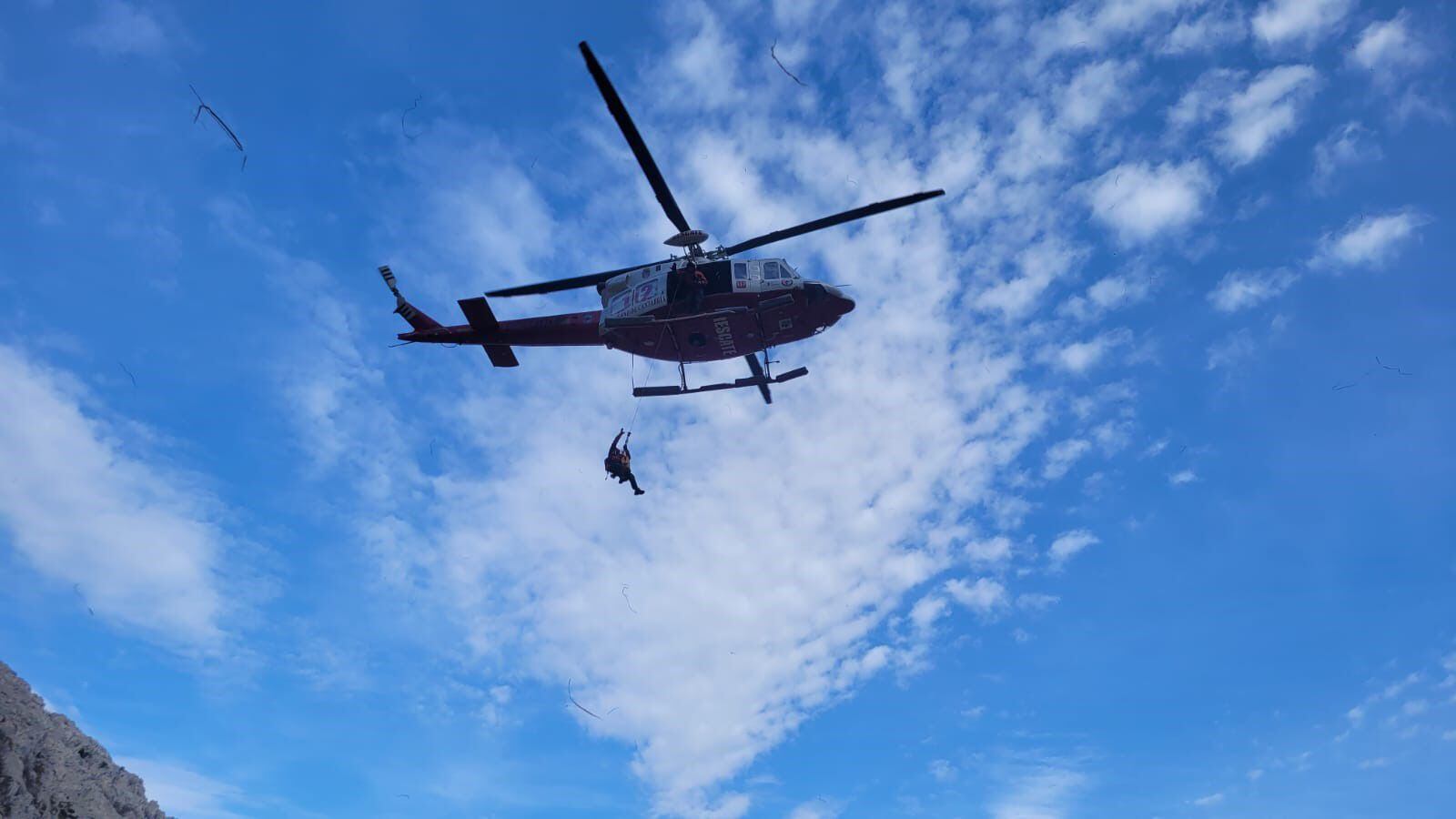 Imagen del helicóptero del 112 Cantabria.