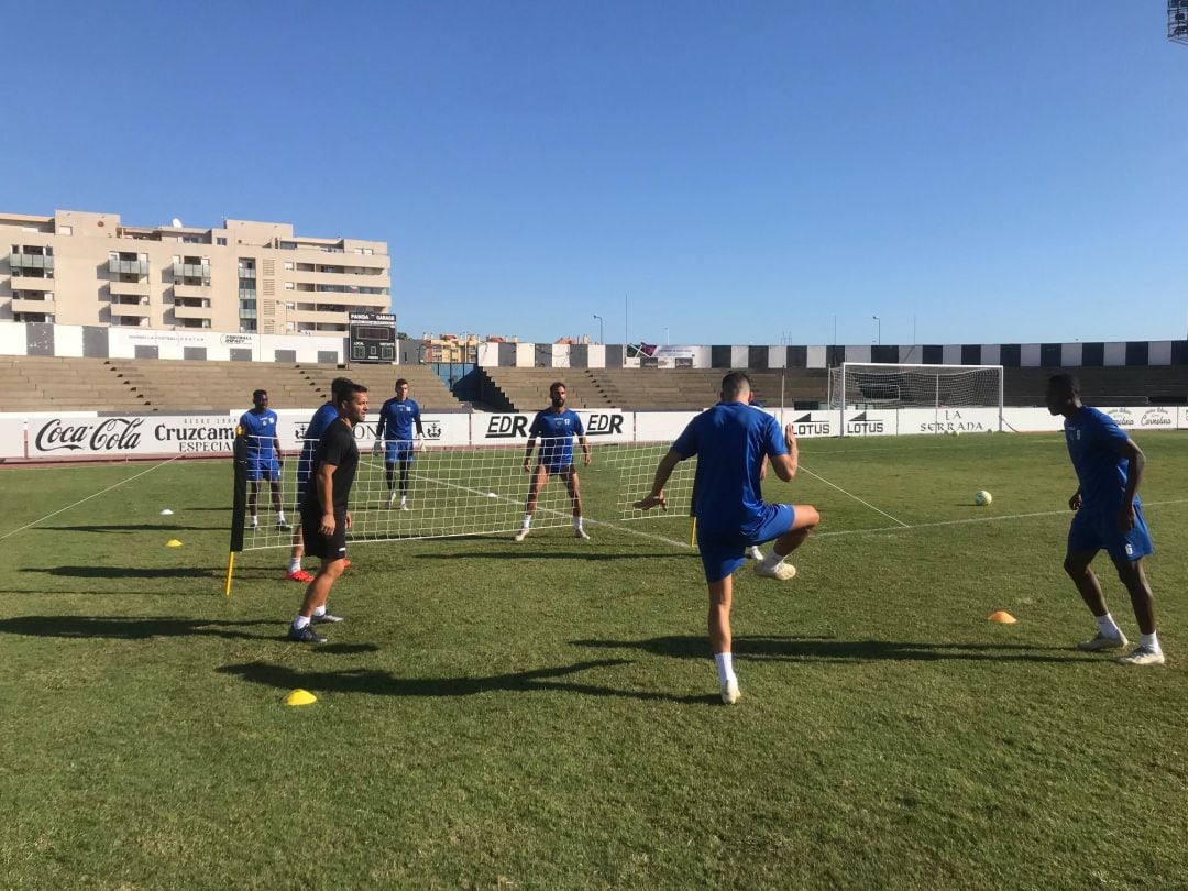 Un momento de un entreno.