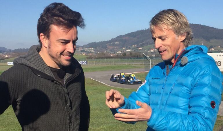 Fernando Alonso y Jesús Calleja en &#039;Planeta Calleja&#039;