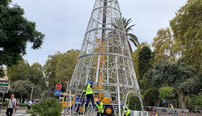 Trabajos de la instalación del alumbrado