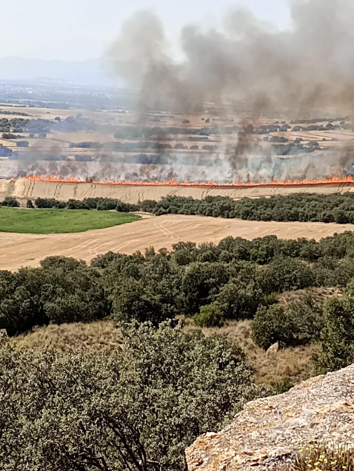 Incendio forestal en Albero Alto