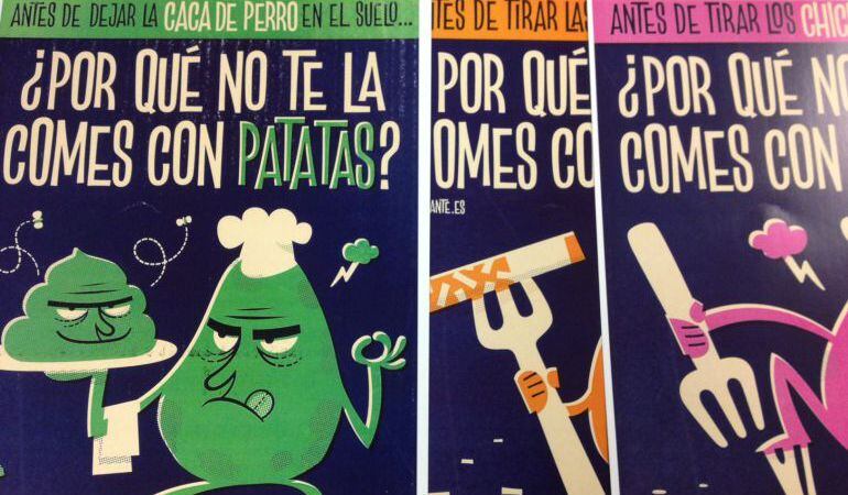 Cartel promocional de la campaña municipal de limpieza viaria