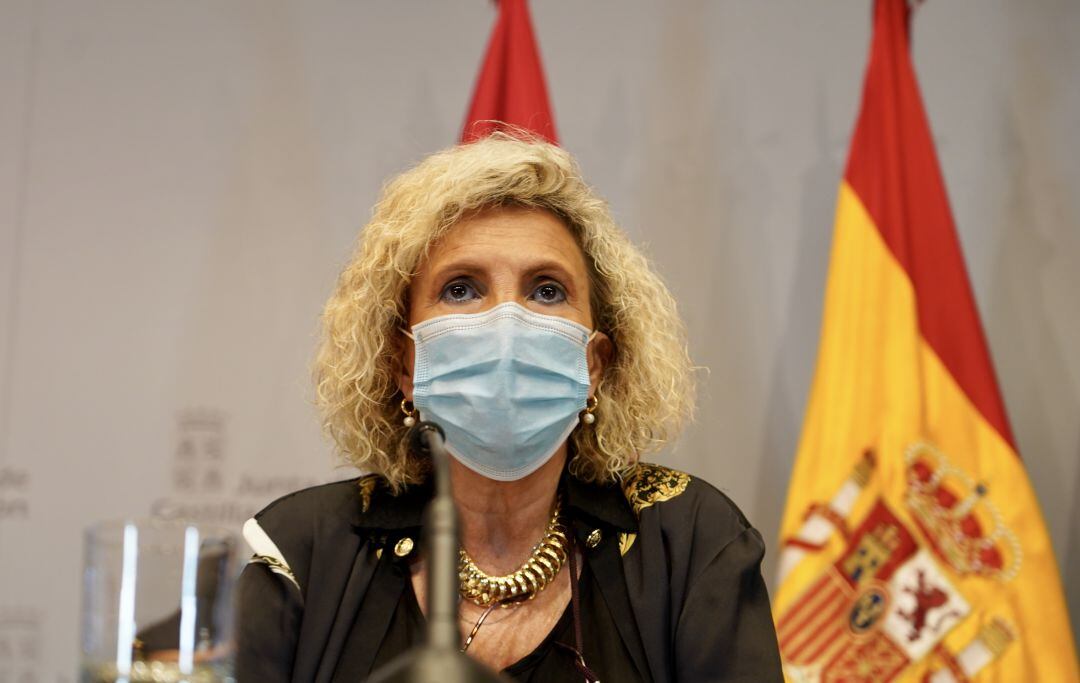 La consejera de Sanidad, Verónica Casado, comparece en rueda de prensa para informar de la situación en la Comunidad en relación a la COVID-19.