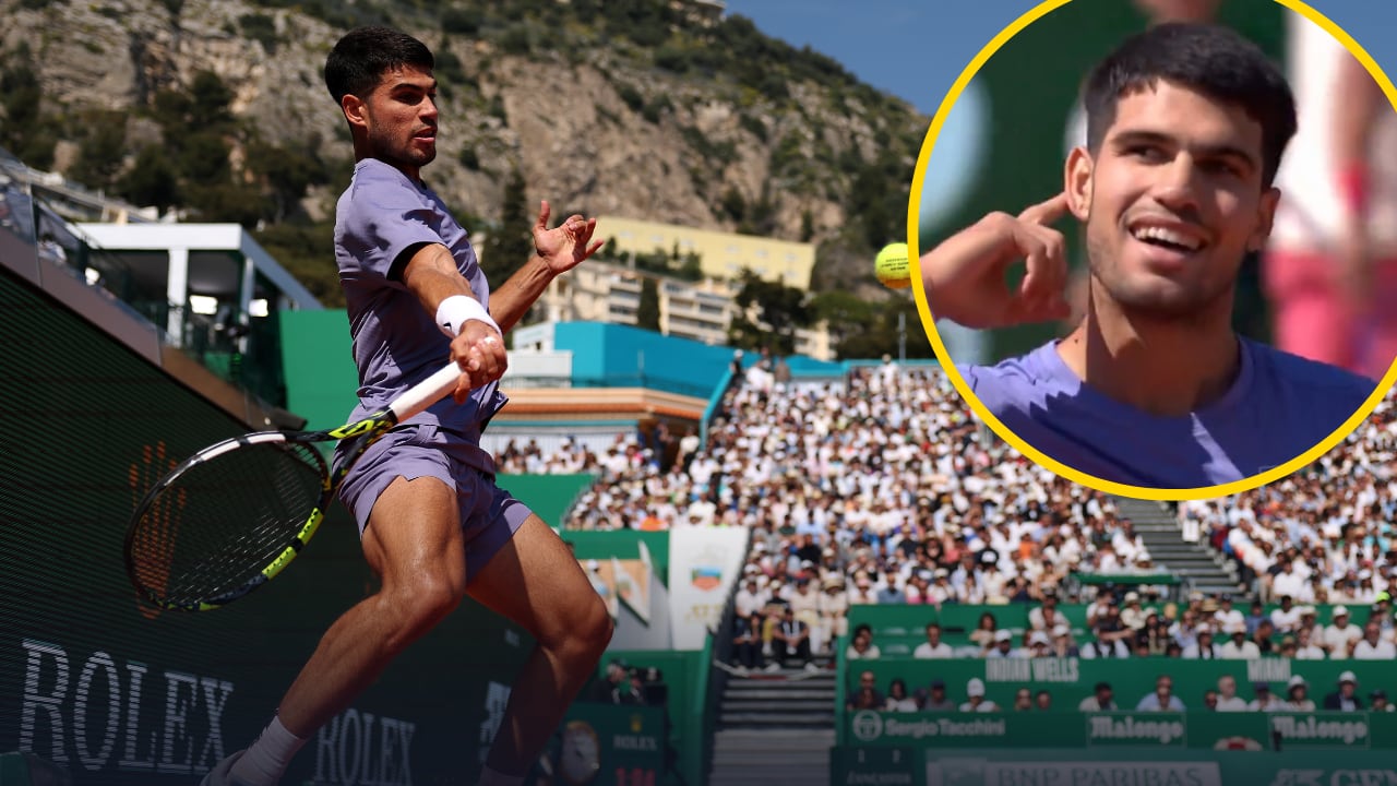 Carlos Alcaraz firma uno de los puntos del año en el Masters 1.000 de Montecarlo