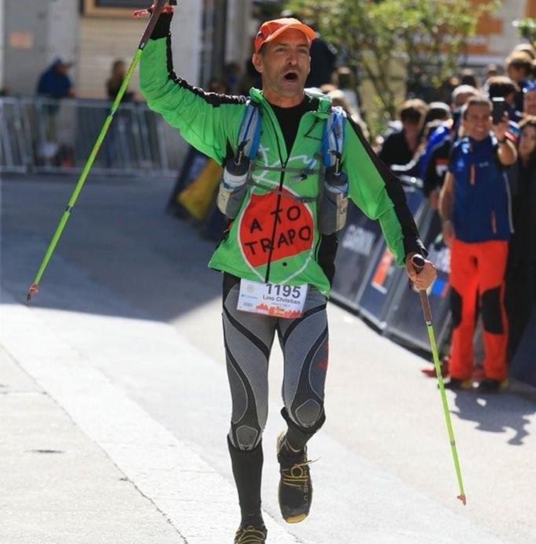 Cristian Aracil llegando a meta