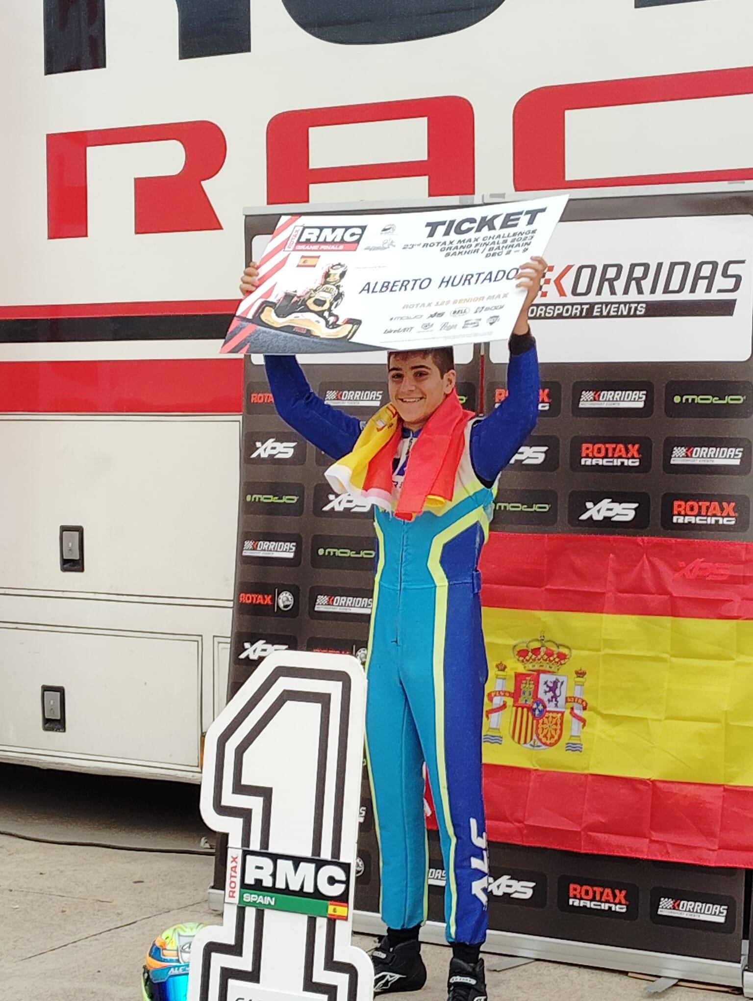 Alberto Hurtado tras ganar el Campeonato de España