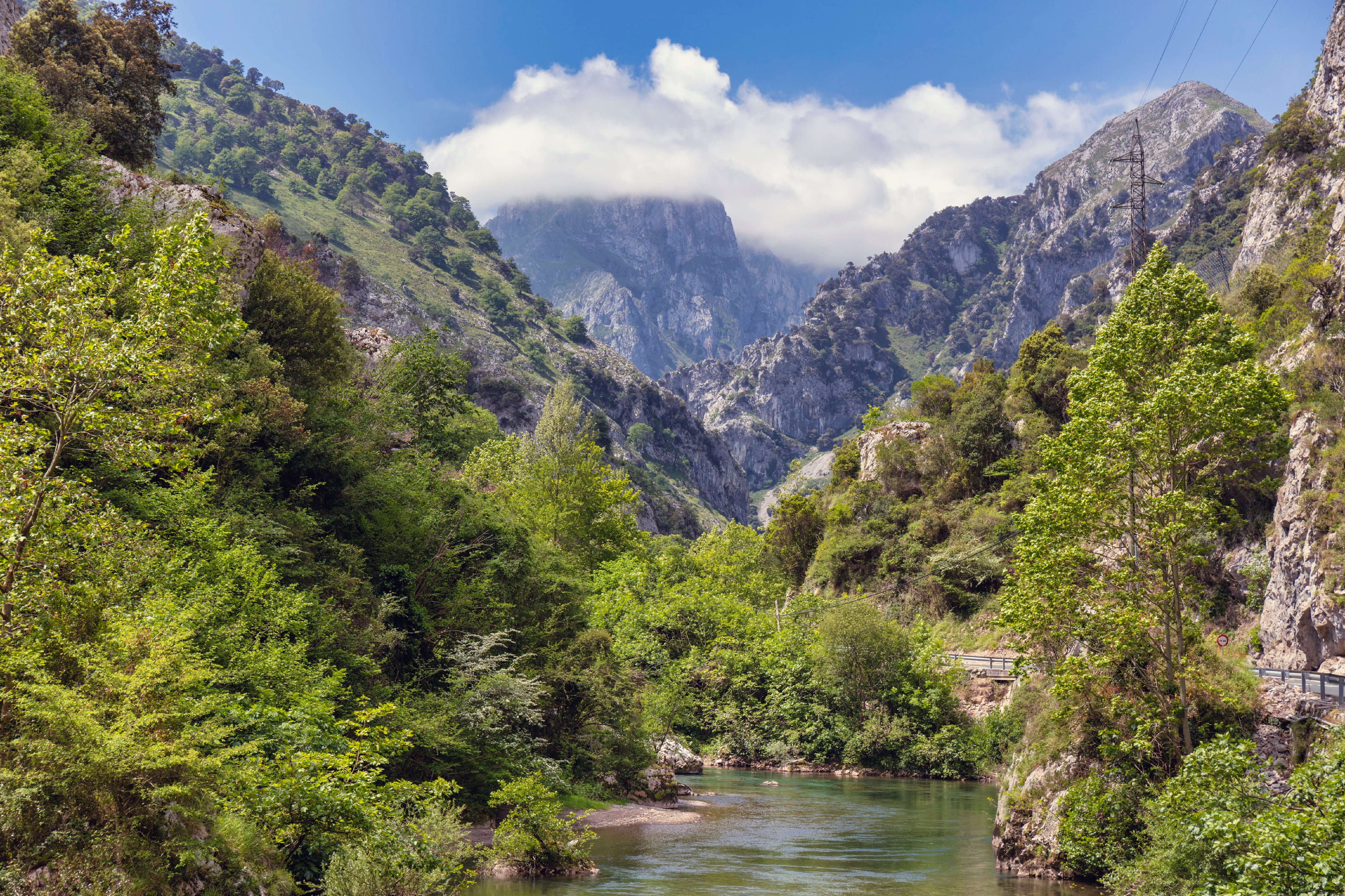 Typical mountain scenery, Asturias, Spain. (Photo by: Ken Welsh/Education Images/Universal Images Group via Getty Images)