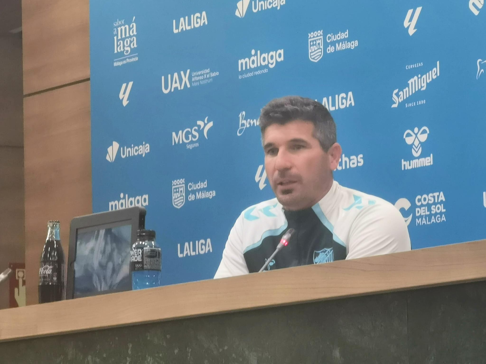 Juanfran Funes, en La Rosaleda