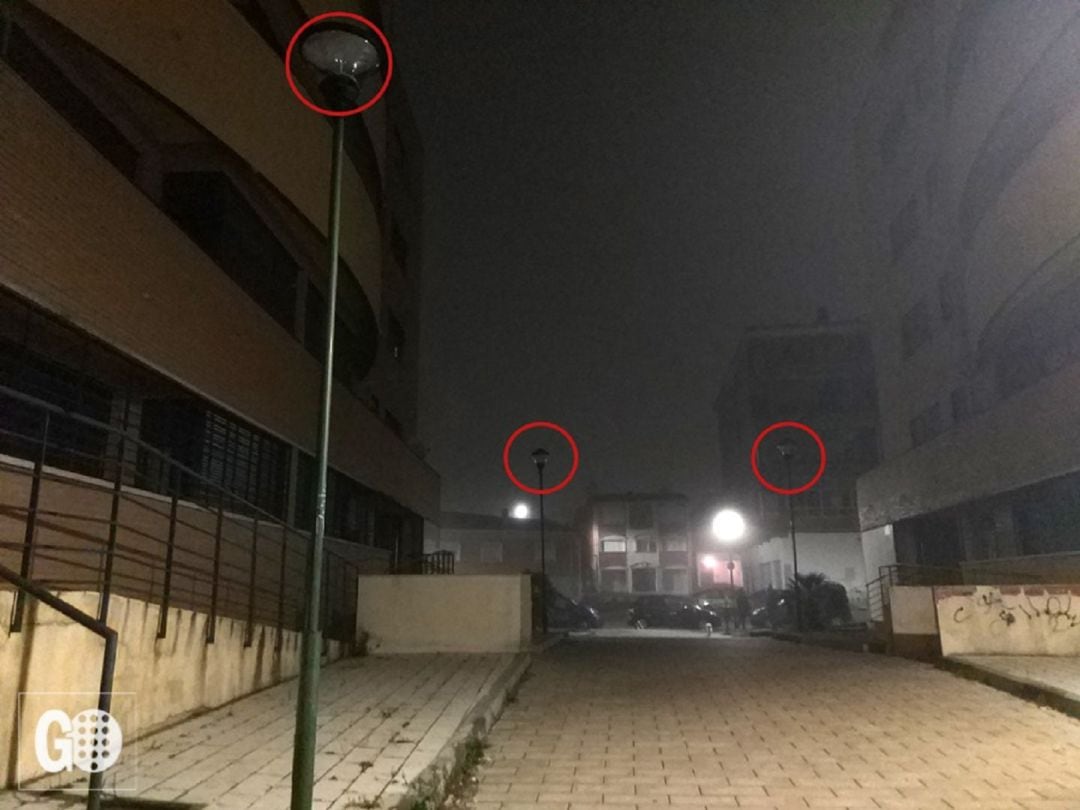 Situación de penumbra en la que se encuentran algunas zonas de Barrientos