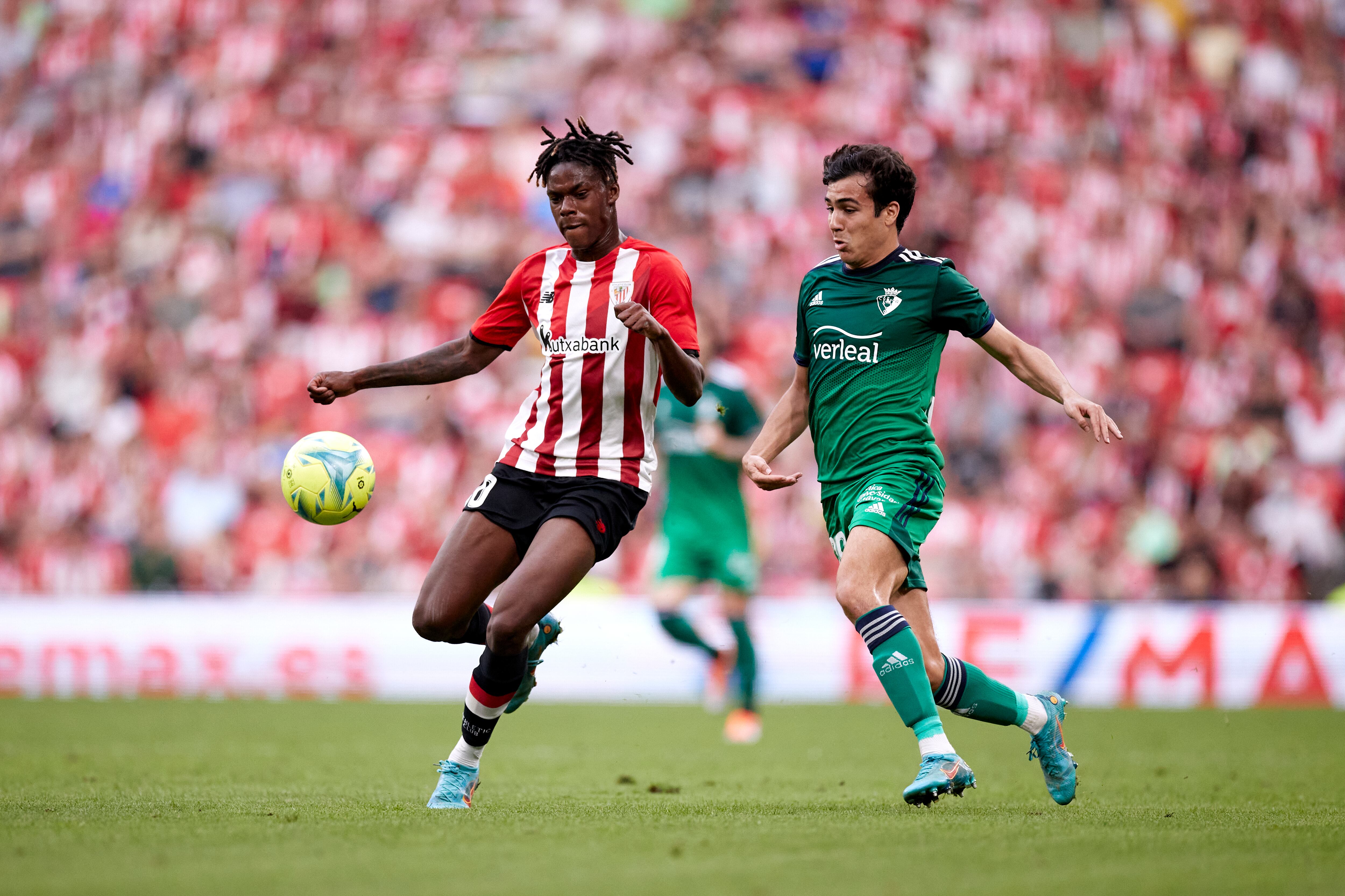 Nico Williams, durante el partido ante Osasuna
